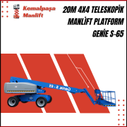 20m 4x4 teleskopik manlift platform genie s 65