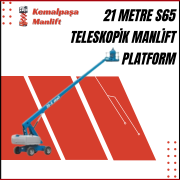 21 metre s65 teleskopik manlift platform