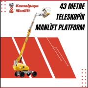43 metre teleskopik manlift platform