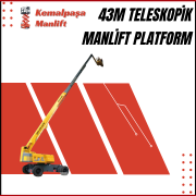 43m teleskopik manlift platform